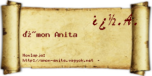 Ámon Anita névjegykártya