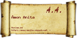 Ámon Anita névjegykártya